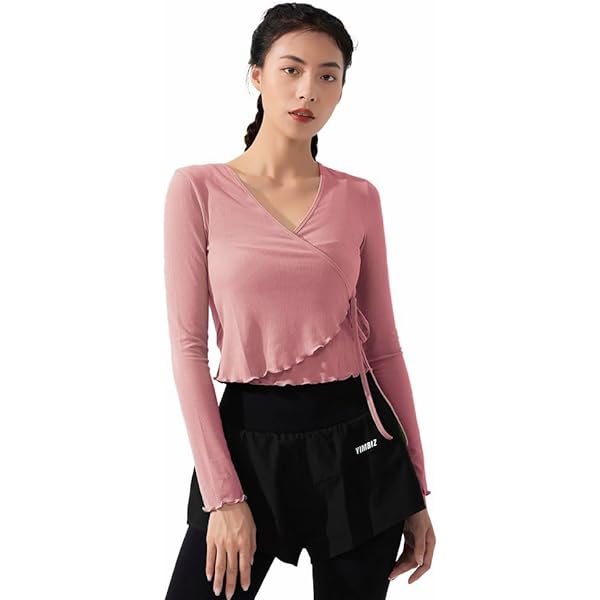 Amazon.co.jp: [Yomoment] バッククロス ヨガトップス パッド付き 長袖